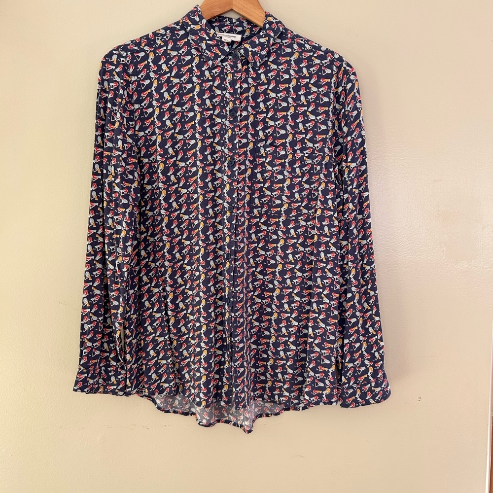 beachlunchlounge Women's Blouse - Navy, Red, White